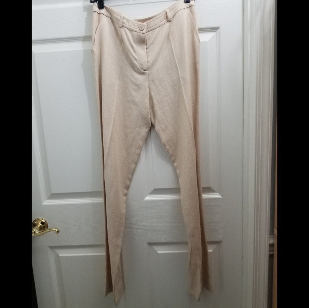 Chanel Silk/Linen/Cashmere Slacks, French 38 US6-8 - Picture 2 of 8
